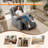 KORSER Recliner Chair, Rocker Recliners For Living Room, Small Recliner For Small Spaces, Fabric Manual Recliners With Side Pockects-926229745-910701822