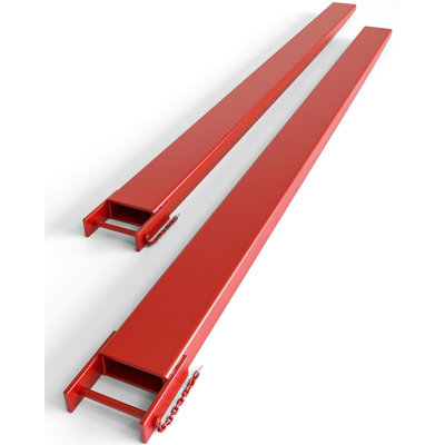 84" Forklift Extensions, 5500 lbs Capacity, 4.5" Inner Width, Heavy-Duty Sleeves