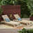 Outdoor Wood Chaise Lounge-264613548