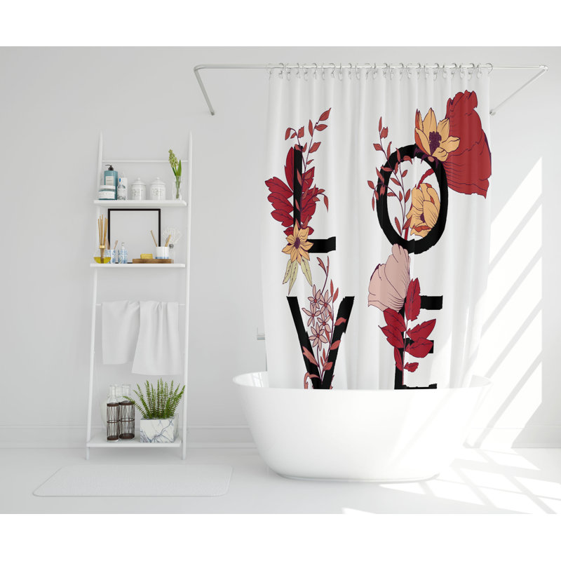 Willse Polyester Shower Curtain Set, 168cm H x 168cm W