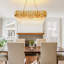 Lustre gradué à 8 lumières avec accents en cristal-2100536943