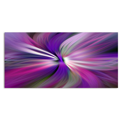 «Colorful Marbleized Swirl Abstract Leaf», impression sur toile
