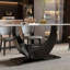 Table de salle à manger haut de gamme et luxueuse en marbre clair-2068036570