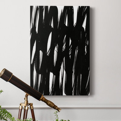 Ink Scribble II - Wrapped Canvas Print