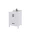 Meuble-lavabo simple 30 po avec plateau en quartz blanc Rooh-101808797-101808795