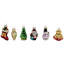 Holiday Favorites Glass Christmas Ornaments - 2.25" - Set Of 6