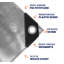 Housse de bâche imperméable 10 mil 24 'x 50', résistante aux rayons UV, renforcée avec œillets métalliques pour camping, toit, piscine, bateau-67633543-100502362