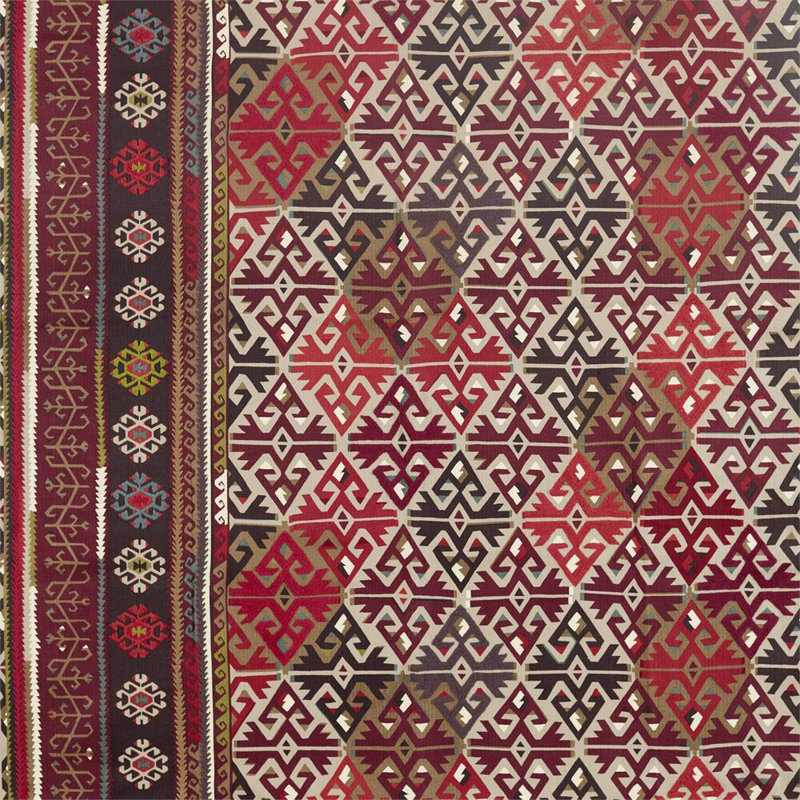 Burdock & Star Fabric, Fig/Carmine