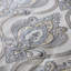 -Piece Full/Queen Bedding Sets, Blue Chenille Jacquard, Elegant Damask Style