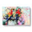 Two Rainbow Macaw Parrots In Abstract - Wrapped Canvas Painting-55301318
