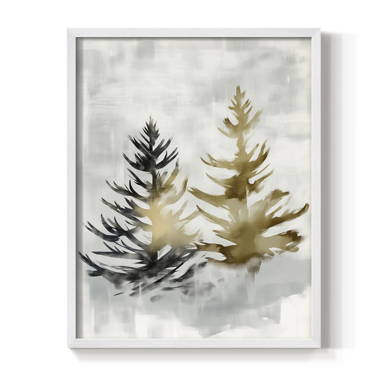 Reproduction encadrée - bois massif, H 11 po x l 9 po, Blanc