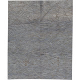 One-of-a-Kind Hand-Knotted High-Quality Gray/Brown Area Rug