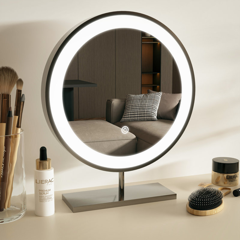 Miroir de salle de bain Make Up, Chrome chrome