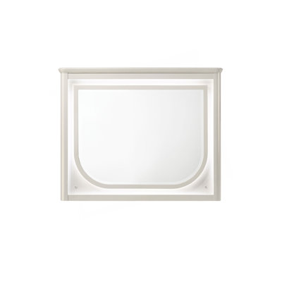 Laveda Pearl White Finish Mirror w/LED (INCLUDES MIRROR ONLY)