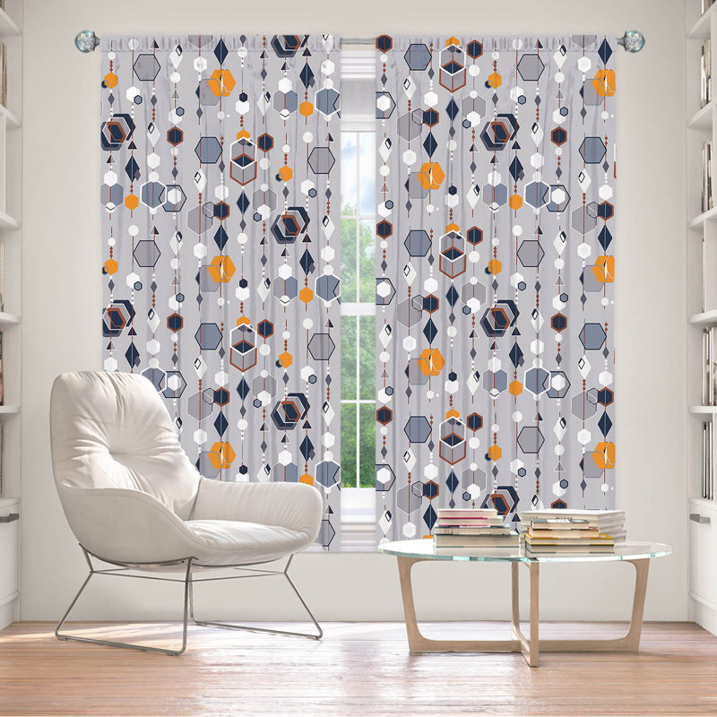 Emberlynn Room Darkening Curtain Pair, 40" W x 82" L