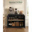 Armoire de rangement, buffet, console cannelée, buffet avec tablette réglable-1339562352