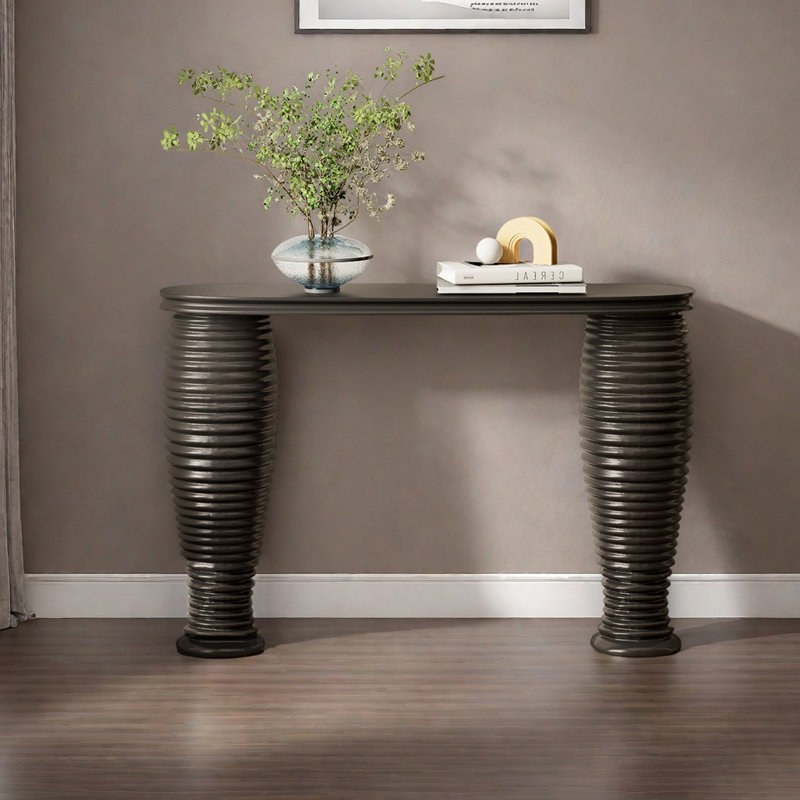 Console créative haut de gamme de couleur unie, Noir, H 33,46 po x l 47,24 po x P 11,81 po