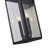 2-Light Matte Black Outdoor Wall Sconce With A Clear Glass Shade