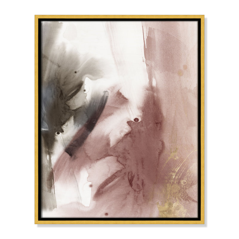 Impression stratifiée II par Casa Fine Arts, Or, H 21,5 po x l 17,5 po