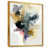 Toile avec cadre flottant or
