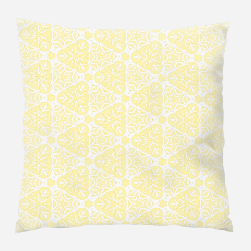 Coussin décoratif à motif transparent, Intérieur