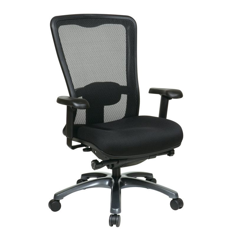 Chaise de bureau à haut dossier ProGrid, Tissu