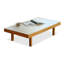Table basse brune en bois massif brun-129100689