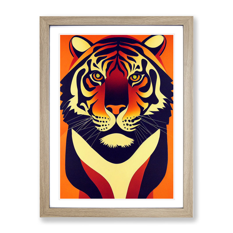 Tiger Abstract - Single Picture Frame Print