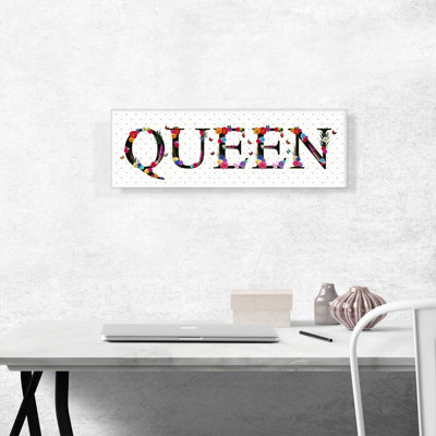 QUEEN Girls - reproduction d'art textuel panoramique sur toile tendue