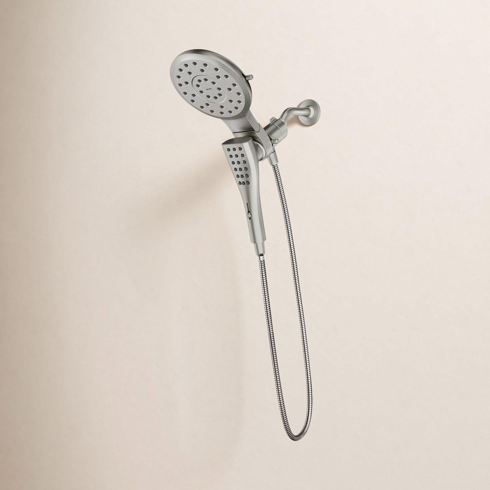 Verso 7" Eight-Function Eco Hand Shower, Brushed Nickel