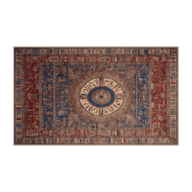 Machine Washable Brown Area Rug, Rectangle 3' x 5'