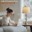 Lampe de bureau simple 28 "avec gradateur tactile USB, salon traditionnel, chambre à coucher et décoration de chevet