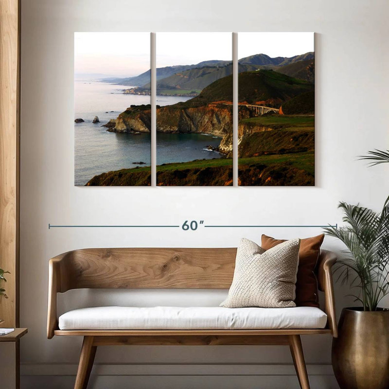Gillard Big Sur Cliffs, 32" H x 50" W