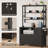 Mandip 31.5”W 1-Drawer File Cabinet With Lock And Sliding Open Storage Shelf-1407633132