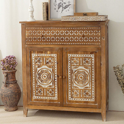 Buffet en bois massif brun