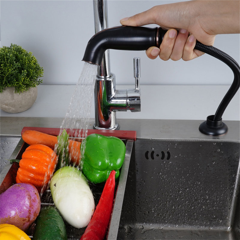 Universal Kitchen Side Sprayer With Quick Connector/Hose/Holder, Oil Rubbed Bronze, Oil Rubbed Bronze