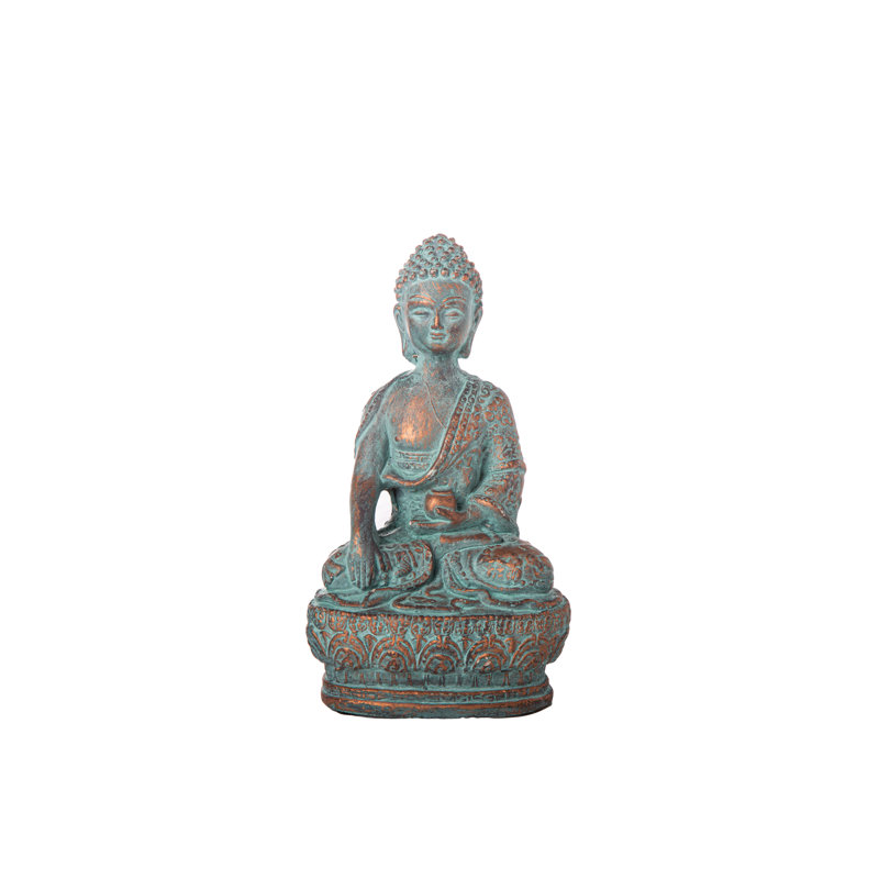 Bouddha méditant Gurshaan, Brun / vert