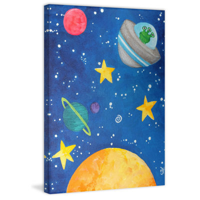 «Three-Eyed Alien» de Purcell, reproduction sur toile tendue