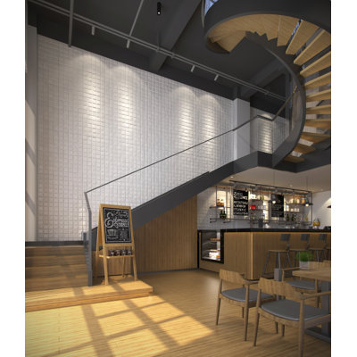 Falkirk Fifer 20" x 20" Bamboo Wall Paneling in Off White