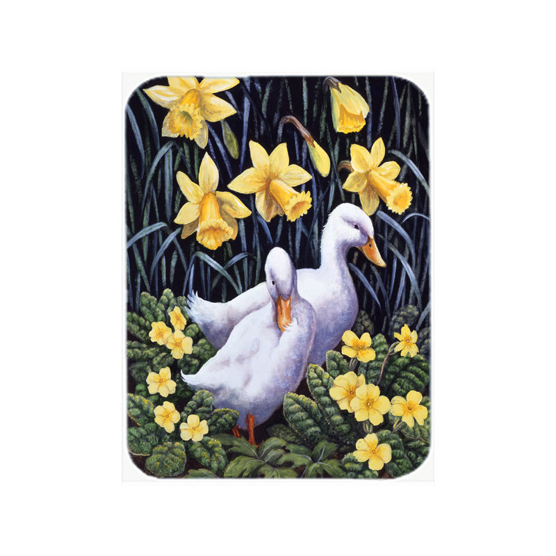 Caroline's Treasures Ducks Glass Cutting Board