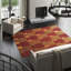 Wool Geometric Area Rug in Beige/Green/Red-45410783