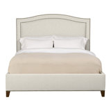 Caroline/Casey Queen Upholstered Low Profile Panel Bed