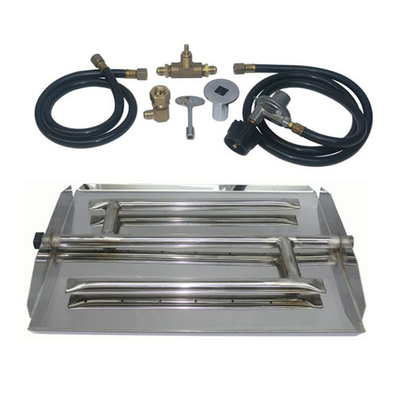 Ensemble de foyer d'extérieur Triple Xtra, Acier thermolaqué, H 17 po x l 14 po x P 1,88 po
