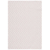Martha Stewart 421 Cotton Geometric Rug in Pink/Ivory