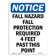 SignMission Fall Hazard Fall Protection Required Sign | Wayfair