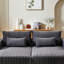 Méridienne surdimensionnée de 87 po, sans assemblage, lit inclinable confortable en velours côtelé gris, fauteuil-lit pour salon, lit en velours côtelé, chambre à coucher-486576535-486576534