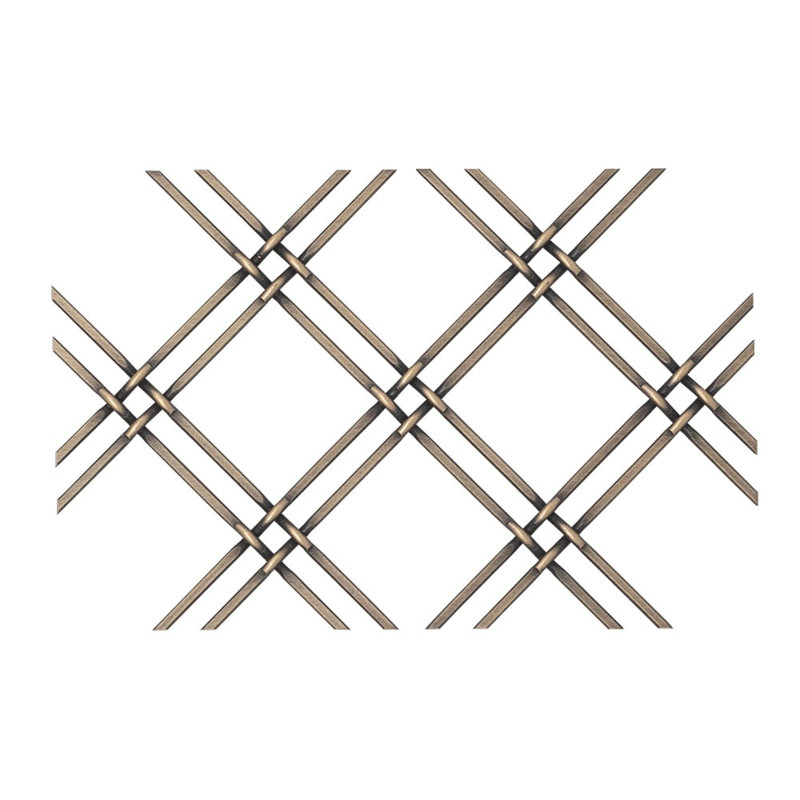 Rond, plat, serti, laiton antique, grill, maître, H 16 po x l 42 po
