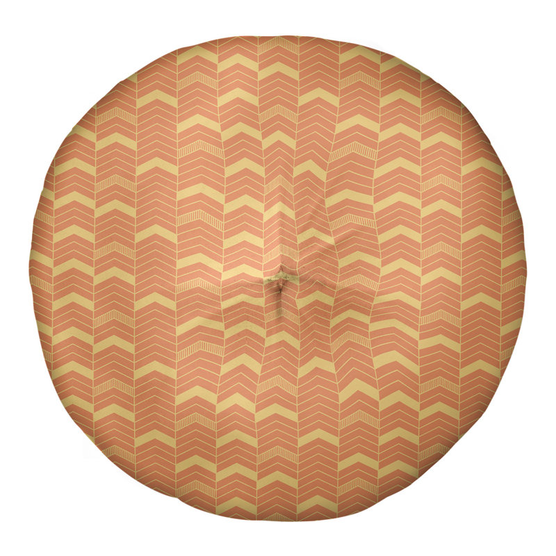 Coussin Rhonda, 26 po x 26 po, Orange / Jaune