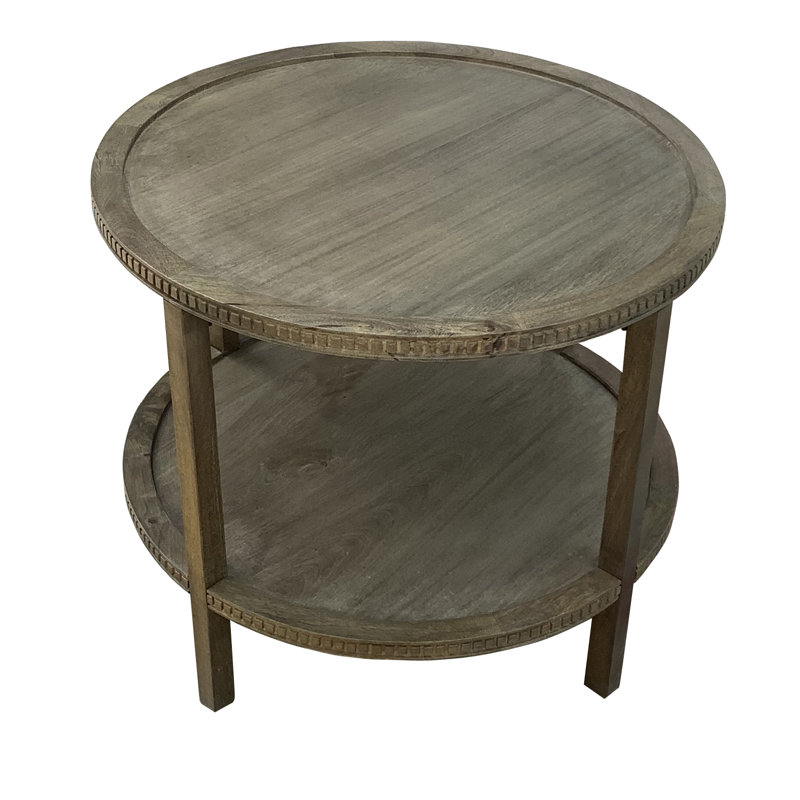 Kenedy Solid Wood End Table, Fawn Brown