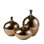 Ensemble de 3 vases décoratifs en céramique miroir Ansen Bronze